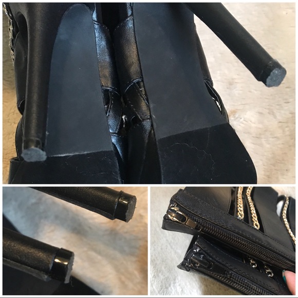 🔥🔥SUPER SALE🔥🔥PRICE FIRM✅NO OFFERS PLS! 👑Sexy Chain link black boots - Picture 3 of 13